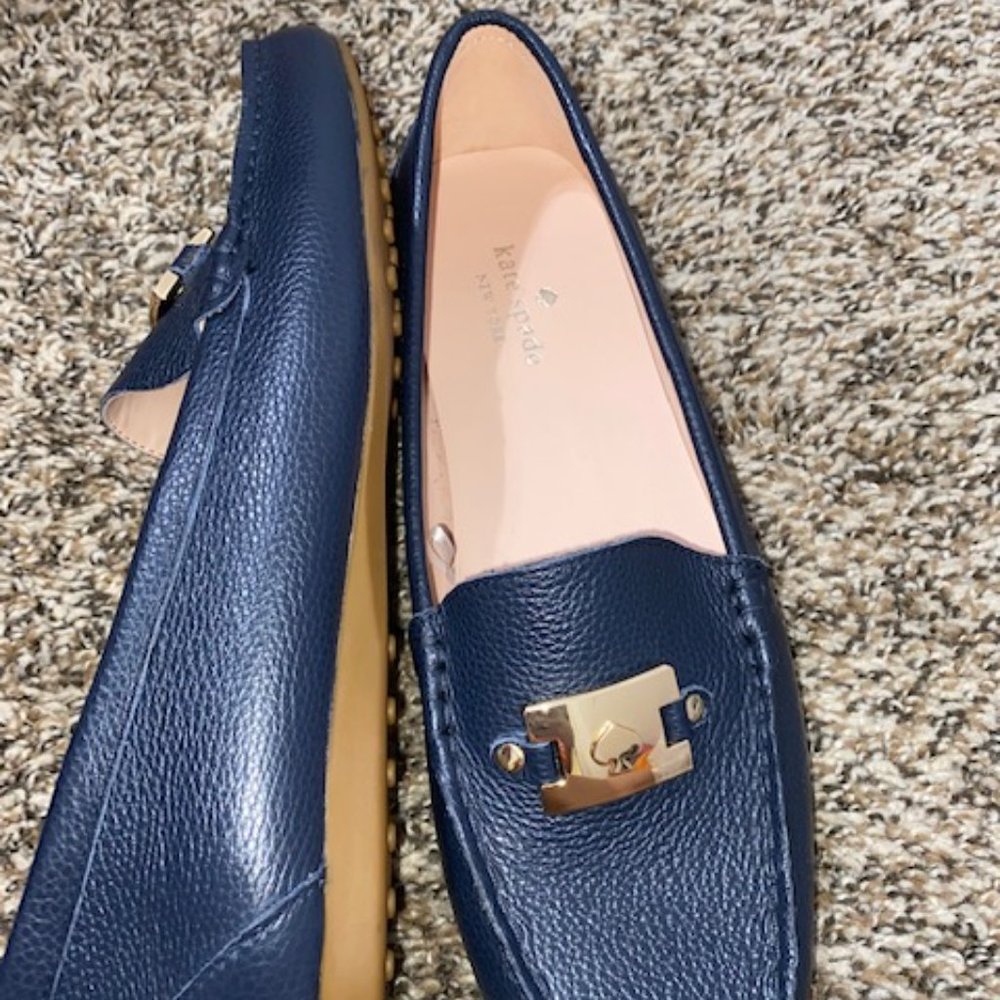 NEW Kate Spade Blue Loafers Size 10
